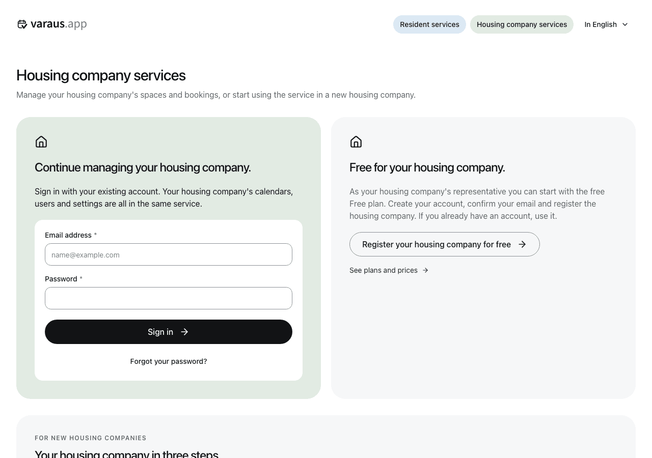 Start setting up a housing company.